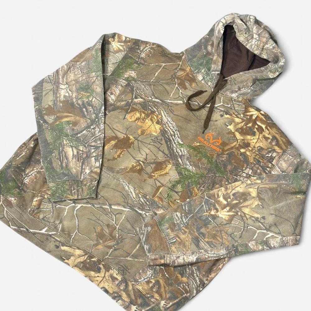 Realtree Hoodie, XL, Camo, Woodland Print,
Pull Over